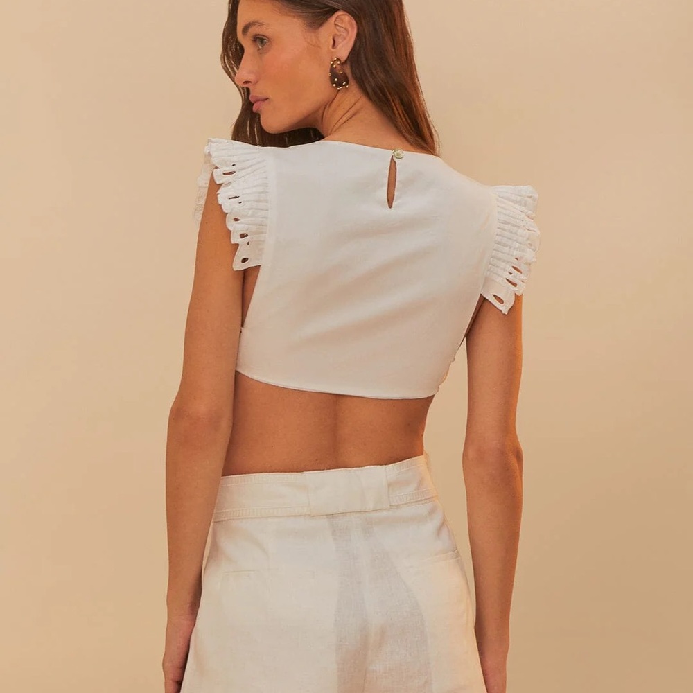 FARM Rio Butterfly Richelieu Blouse - Picture 2 of 6